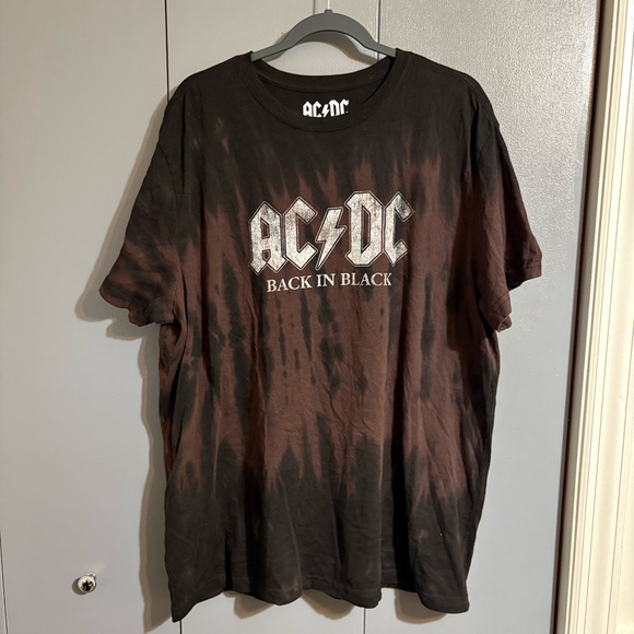 AC/DC Back in Black Tie-Dye T-Shirt XXXL - Picture 1 of 4